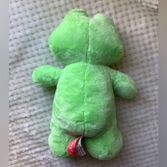 Gitzy Plush Frog Green Polka Dot Stuffed Animal w Rattle Toy Embroidered Eyes - Picture 4 of 12
